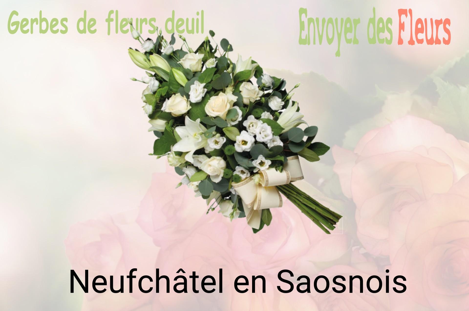 Gerbe de fleurs de deuil livrée à Neufchâtel-en-Saosnois